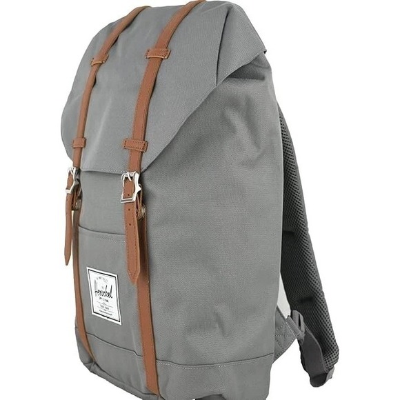 Herschel Retreat Backpack Grey Tan 19.5 L NEW WITH TAGS - Picture 3 of 3